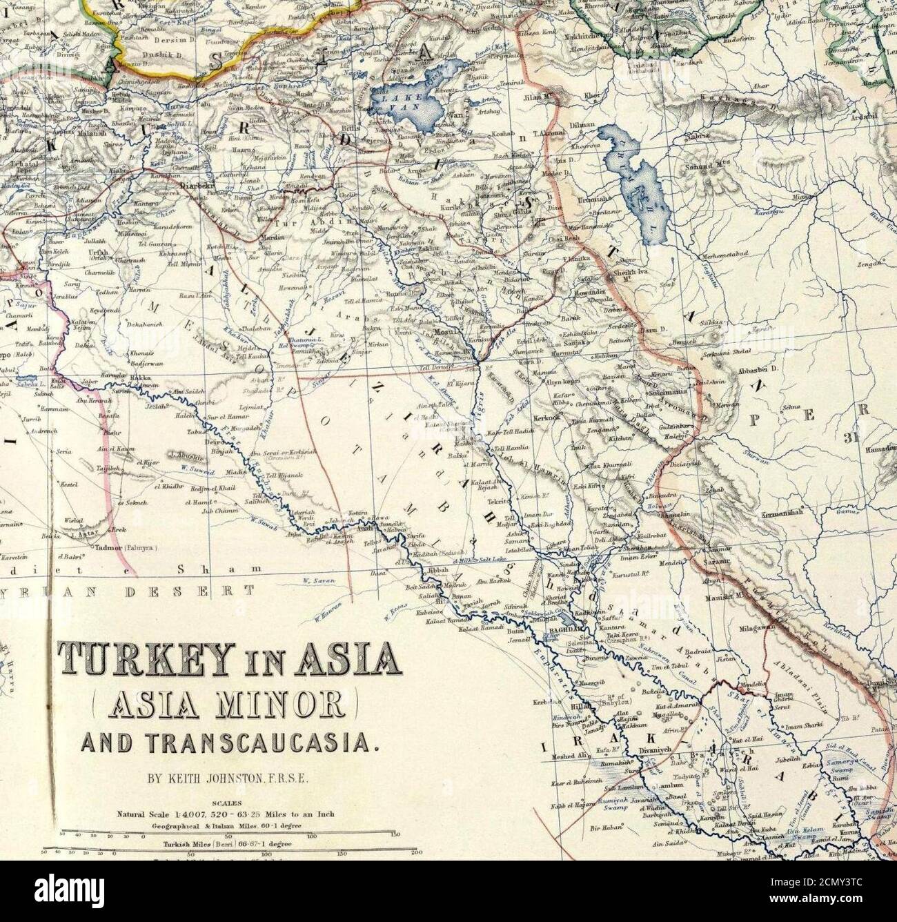Johnston, Alexander Keith (1804-1871). Turchia in Asia, Transcaucasia. 1861 (GA). Foto Stock