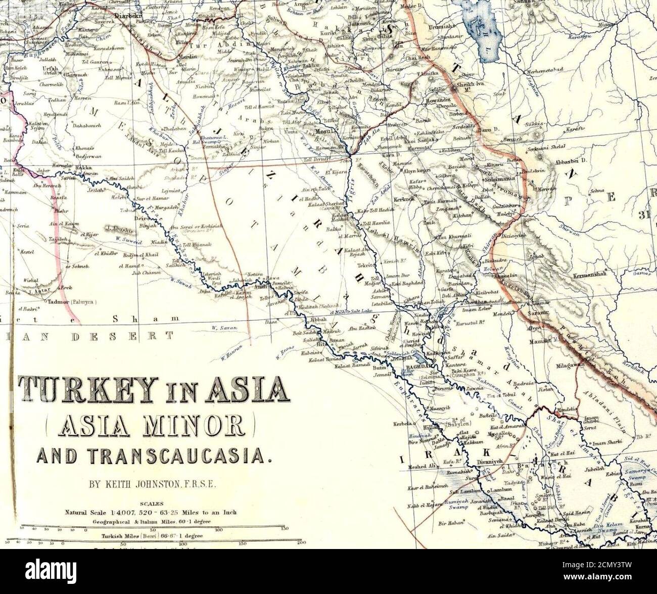 Johnston, Alexander Keith (1804-1871). Turchia in Asia, Transcaucasia. 1861 (GE). Foto Stock