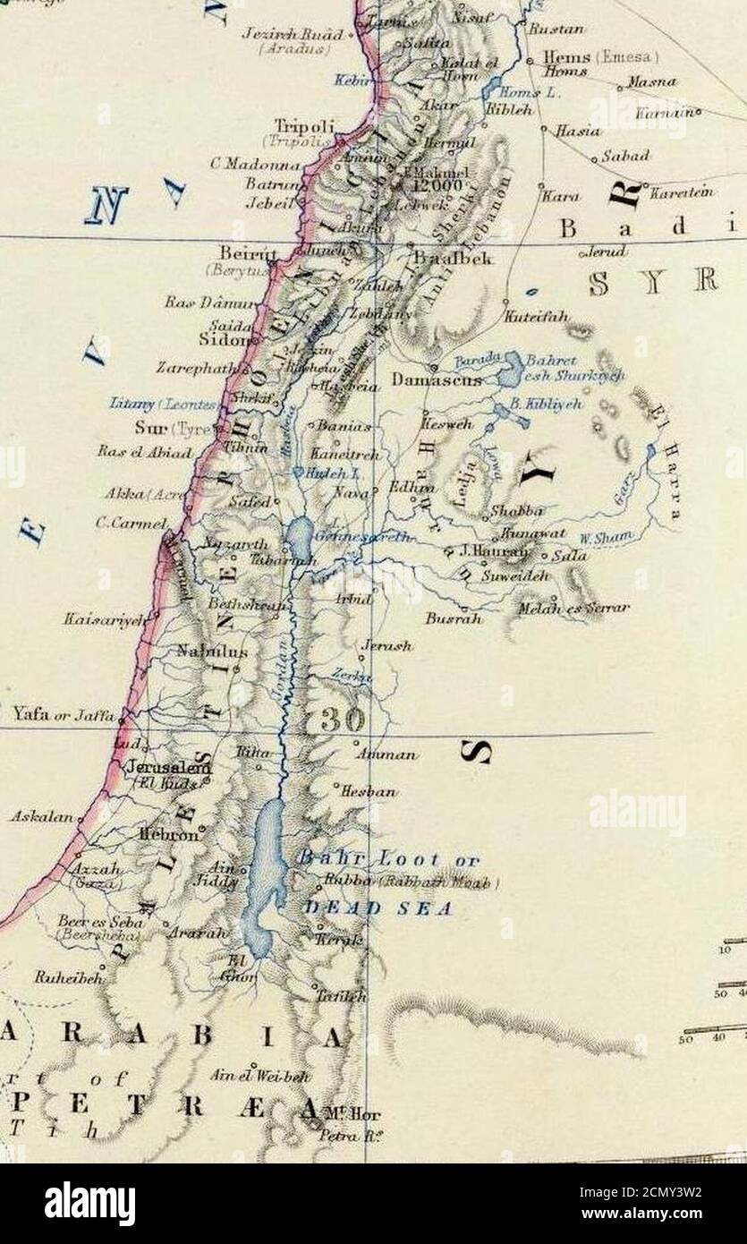 Johnston, Alexander Keith (1804-1871). Turchia in Asia, Transcaucasia. 1861 (CCB). Foto Stock