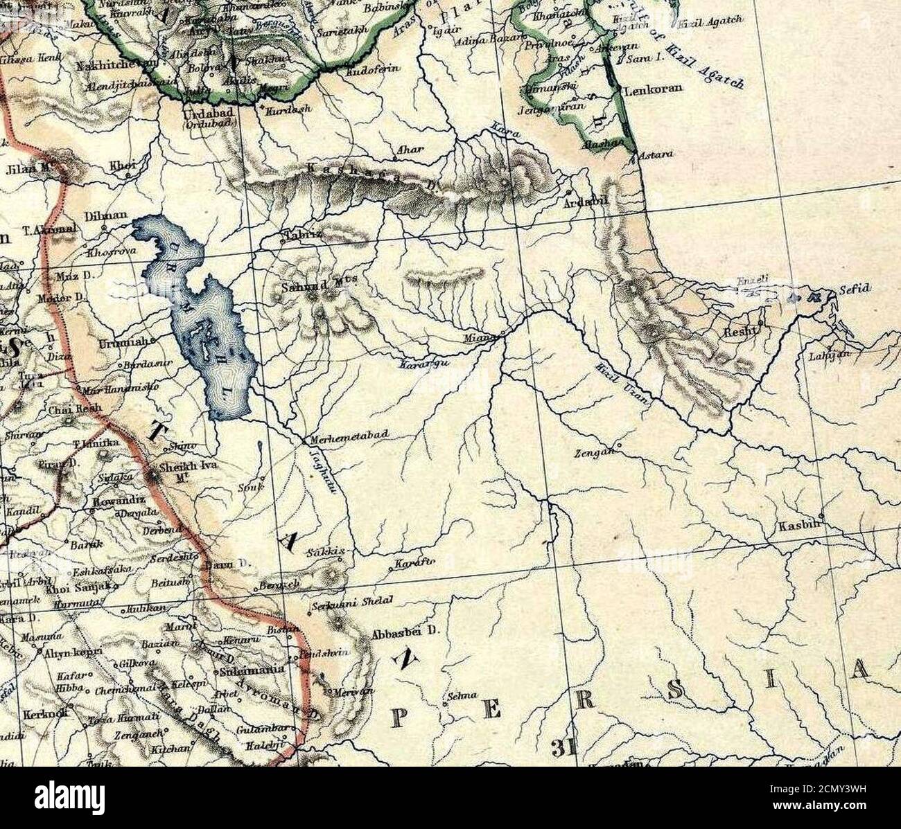 Johnston, Alexander Keith (1804-1871). Turchia in Asia, Transcaucasia. 1861 (GFA). Foto Stock