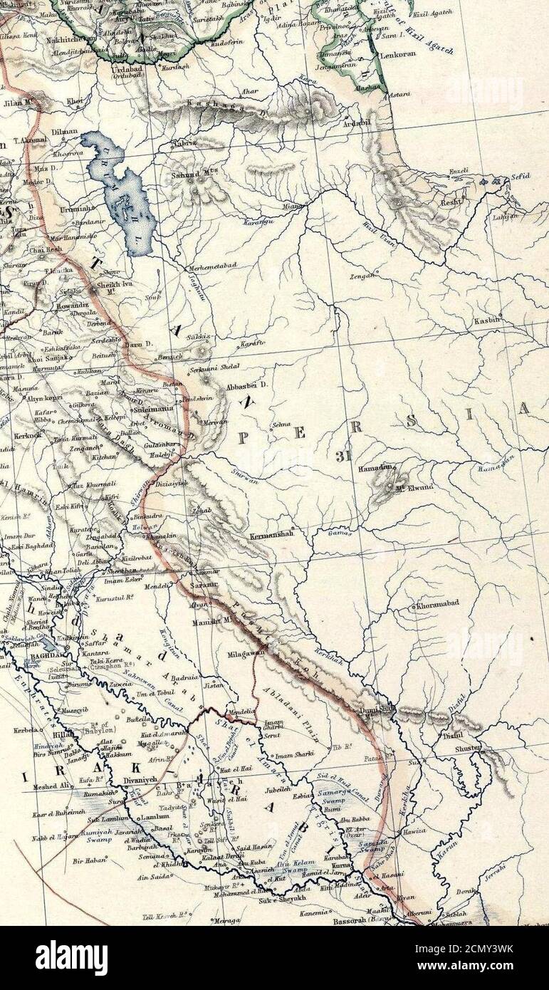 Johnston, Alexander Keith (1804-1871). Turchia in Asia, Transcaucasia. 1861 (GF). Foto Stock