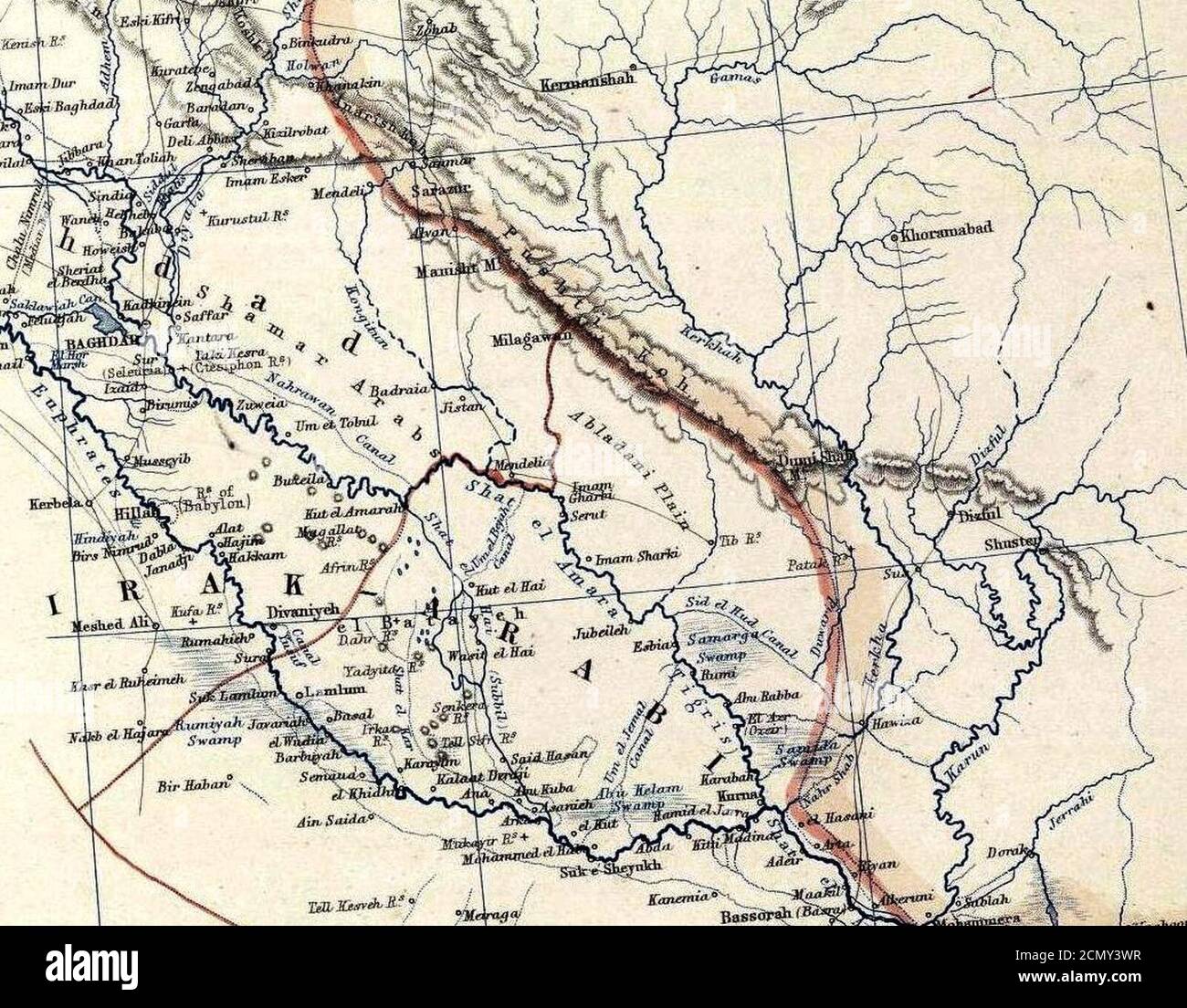 Johnston, Alexander Keith (1804-1871). Turchia in Asia, Transcaucasia. 1861 (GG). Foto Stock