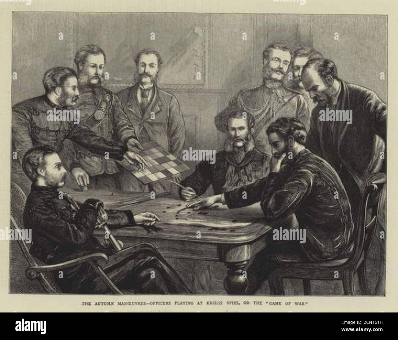 Joseph Nash Kriegsspiel. Foto Stock