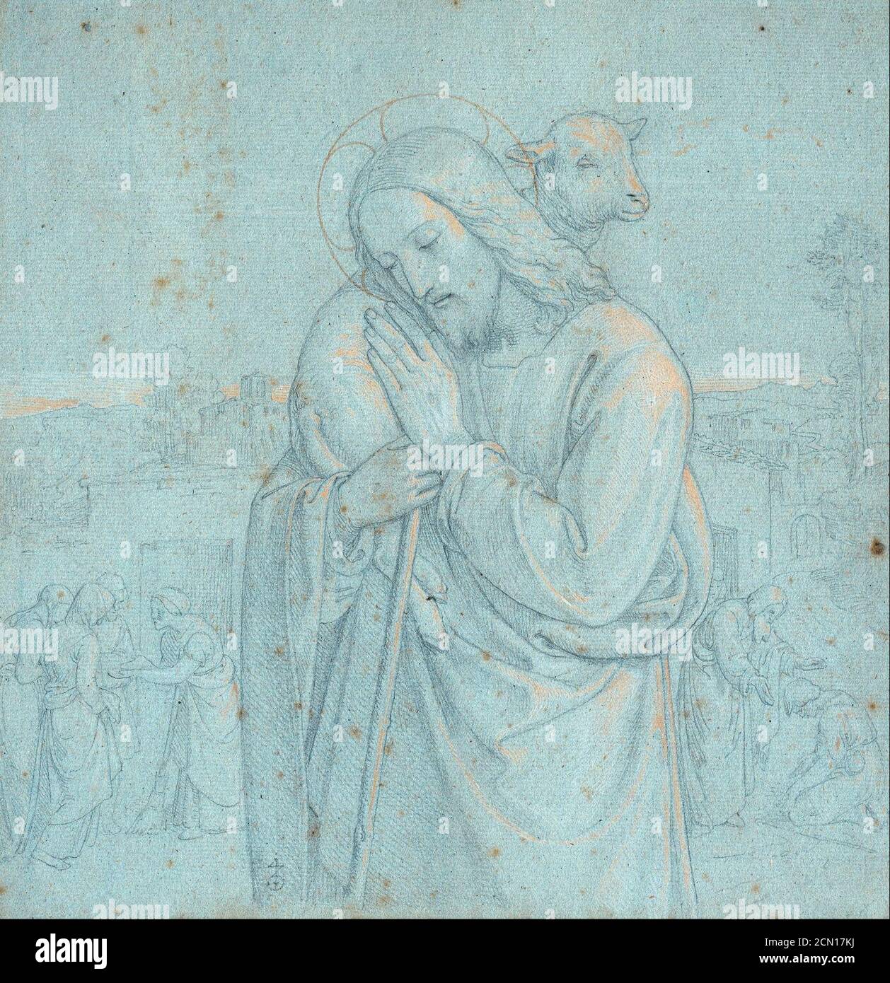 Joseph Ritter von Führich - il buon Pastore Foto Stock