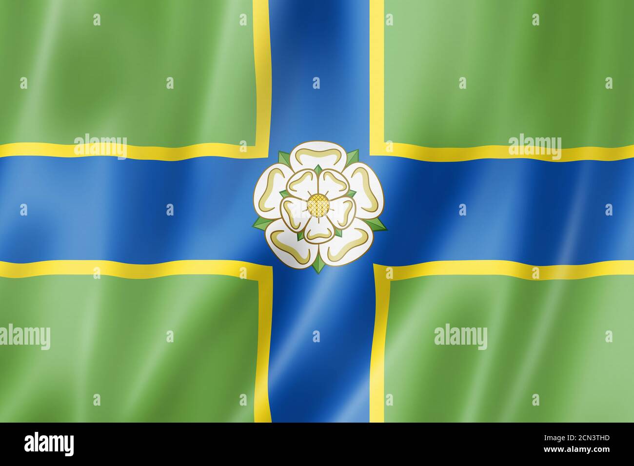 North Riding of Yorkshire County flag, Regno Unito Foto Stock