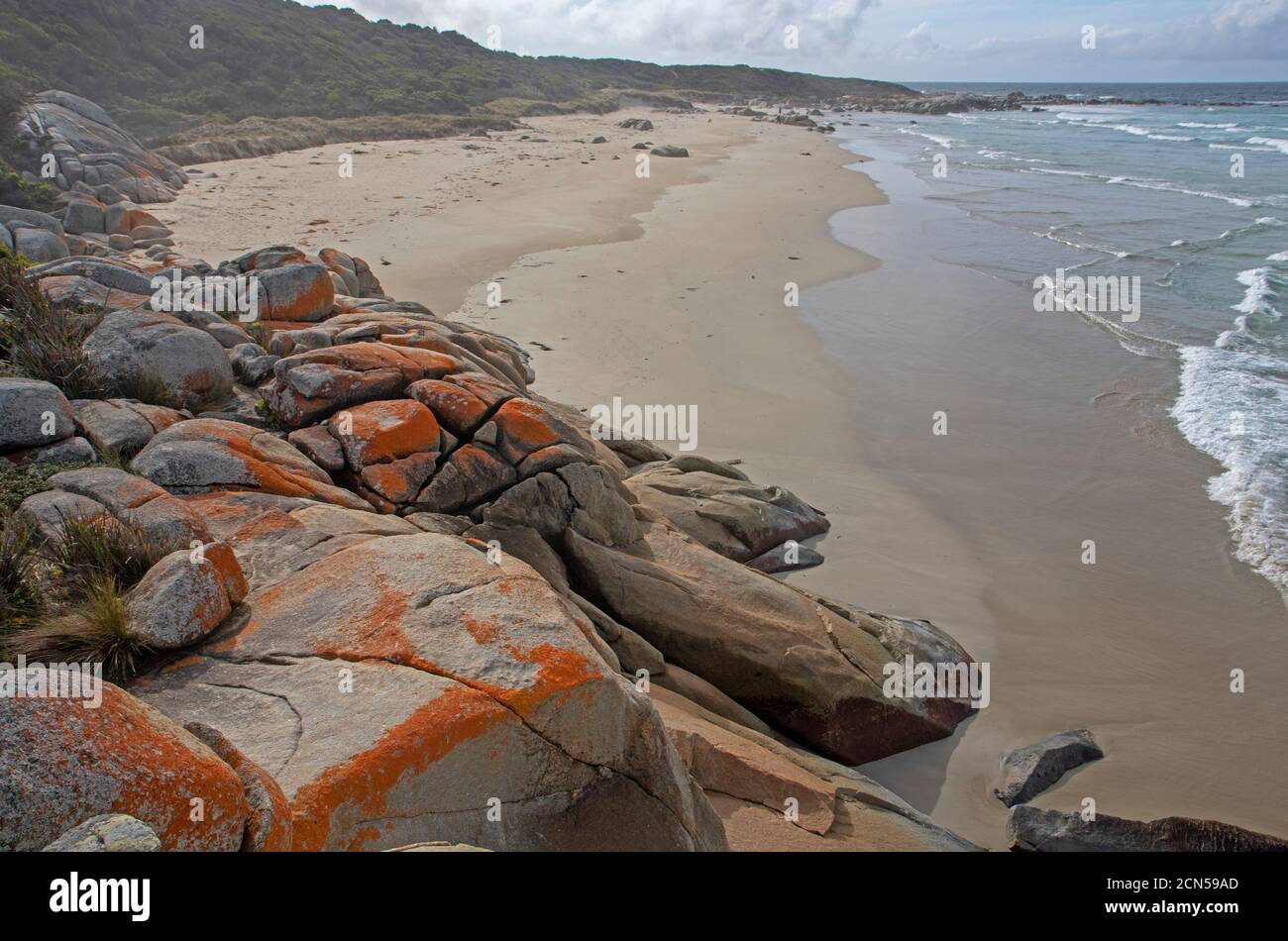 Beerbarrel Beach, St Helens Point Conservation Area Foto Stock