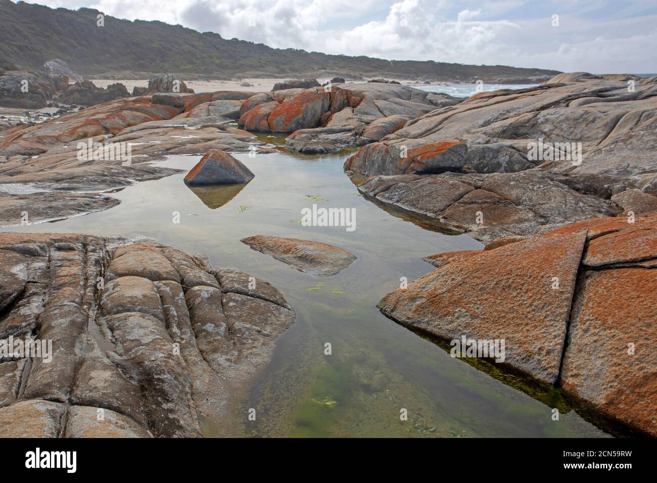 Beerbarrel Beach, St Helens Point Conservation Area Foto Stock
