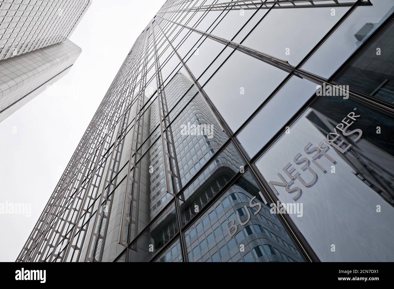 Vista dall'alto dello Skyper, Bahnhofsviertel, Francoforte sul meno, Assia, Germania, Europa Foto Stock
