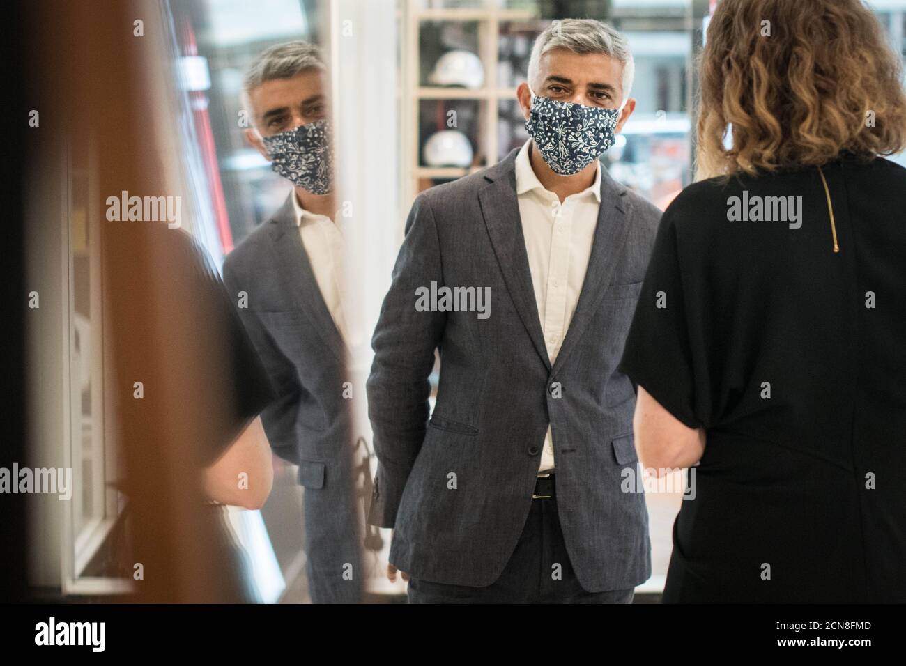 Foto di Fikle datata 13/8/2020 del Sindaco di Londra Sadiq Khan che sta sollecitando il governo a estendere le tariffe aziendali vacanze per un altro anno per i timori di migliaia di posti di lavoro potrebbero essere persi a Londra e in tutto il paese. Foto Stock