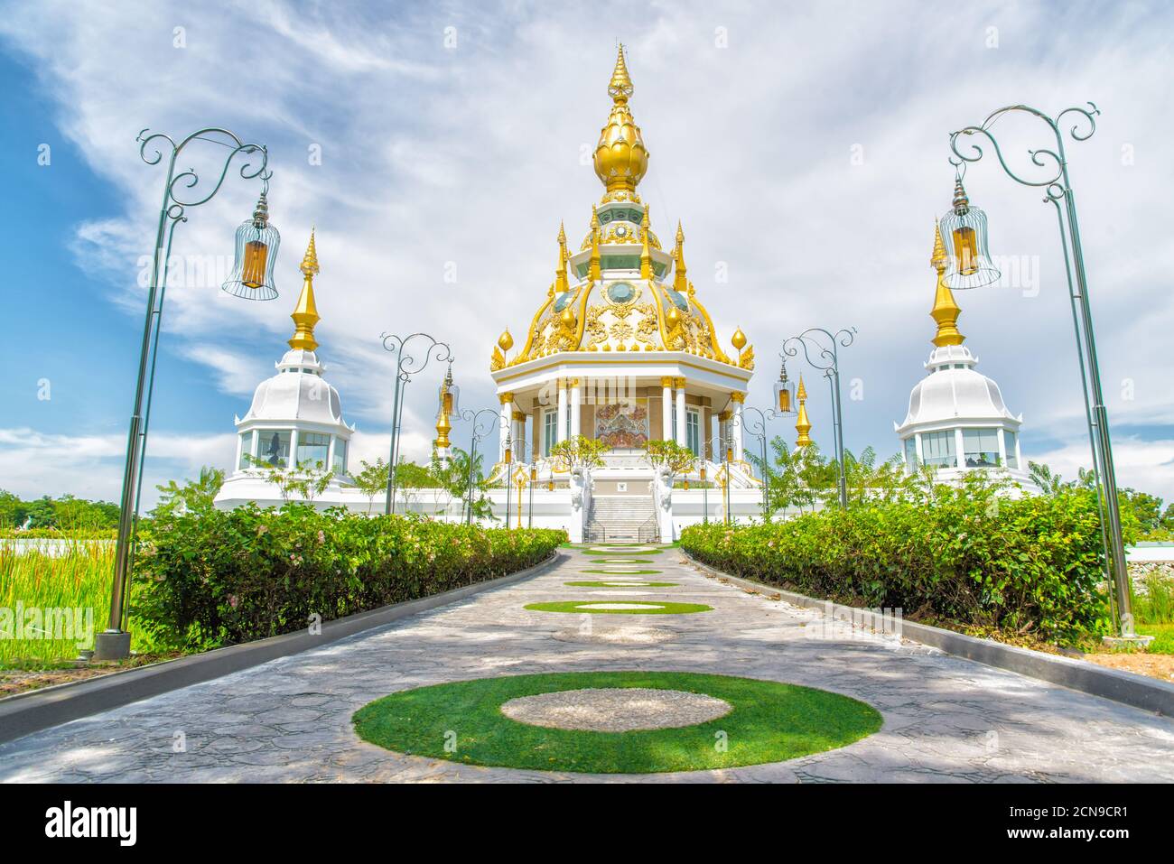 Il tempio Wat Thung Setthi (Wat Thung Mueang) a Khon Kaen è un'attrazione turistica, in Thailandia. Foto Stock