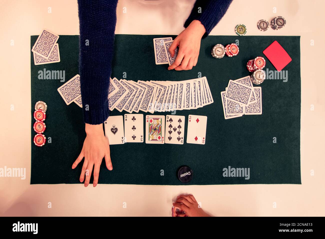 Immagine di Texas Holdem (poker) Foto Stock