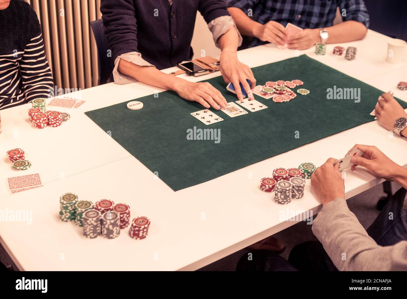 Immagine di Texas Holdem (poker) Foto Stock
