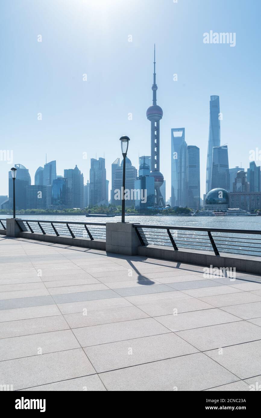 piattaforma di visualizzazione a shanghai Foto Stock