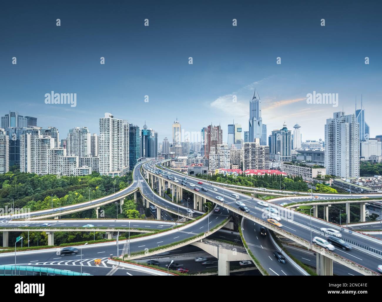 Interscambio di città di Shanghai Foto Stock