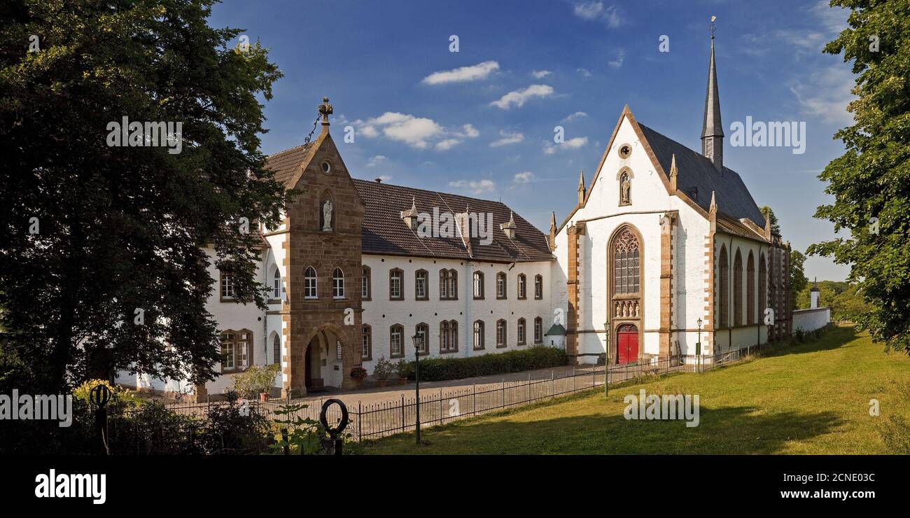 Mariawald Abbey, l'unico monastero maschile trappista in Germania, fu chiuso nel 2018, Heimbach, Germania Foto Stock