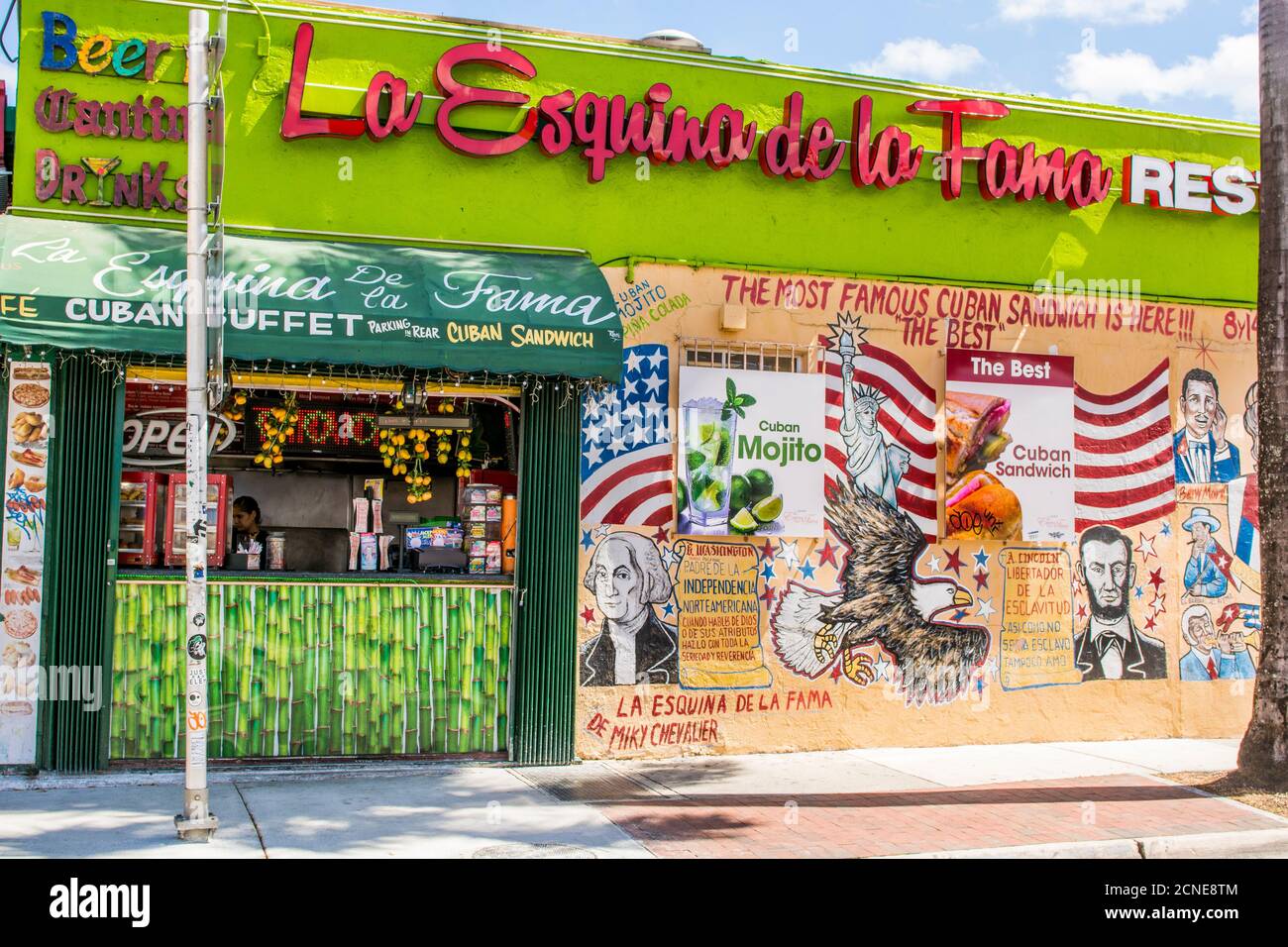 Little Havana, quartiere cubano di Miami, Miami, Florida, Stati Uniti d'America Foto Stock