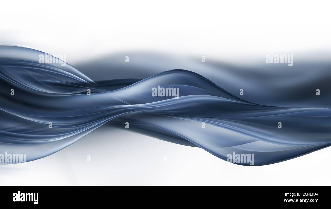 sfondo grigio onde di fumo Foto Stock