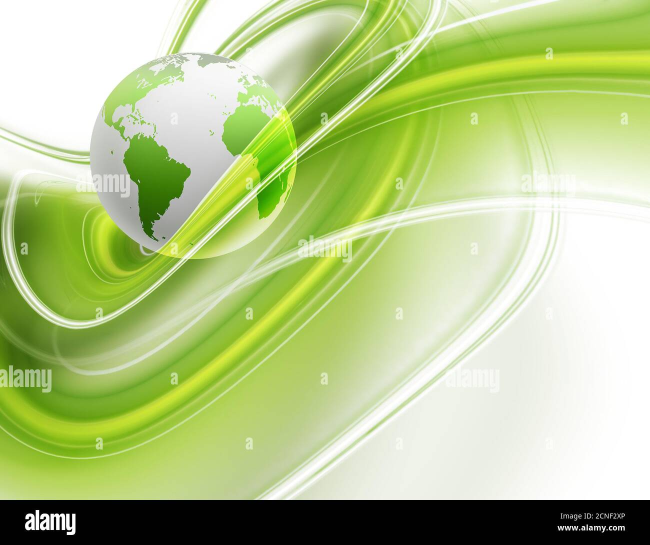 mondo verde Foto Stock