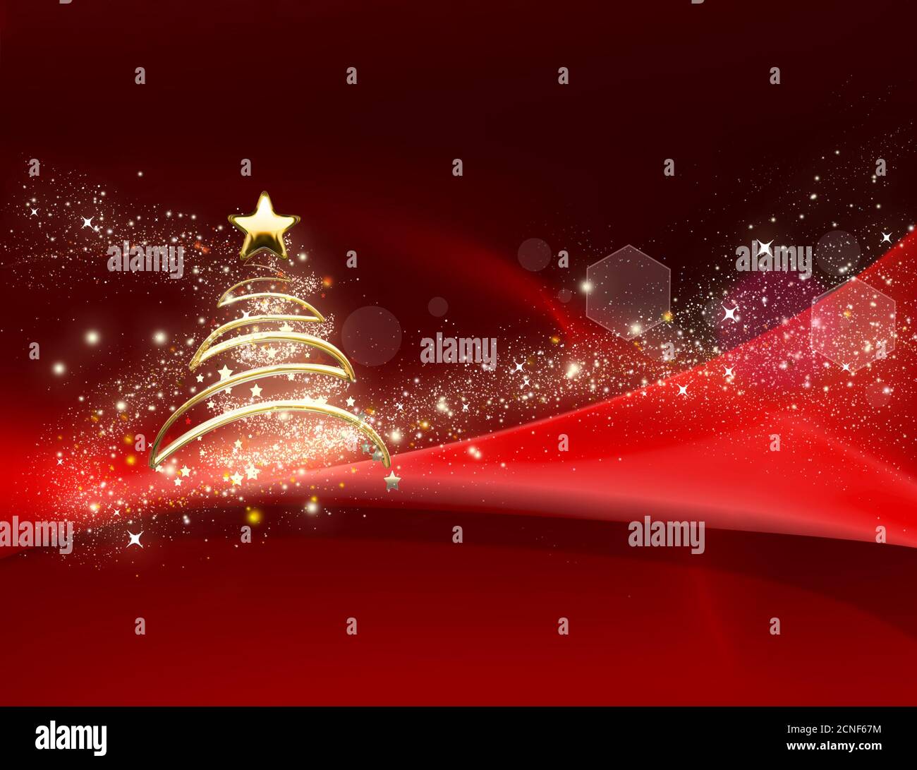 Albero di Natale brillante Foto Stock