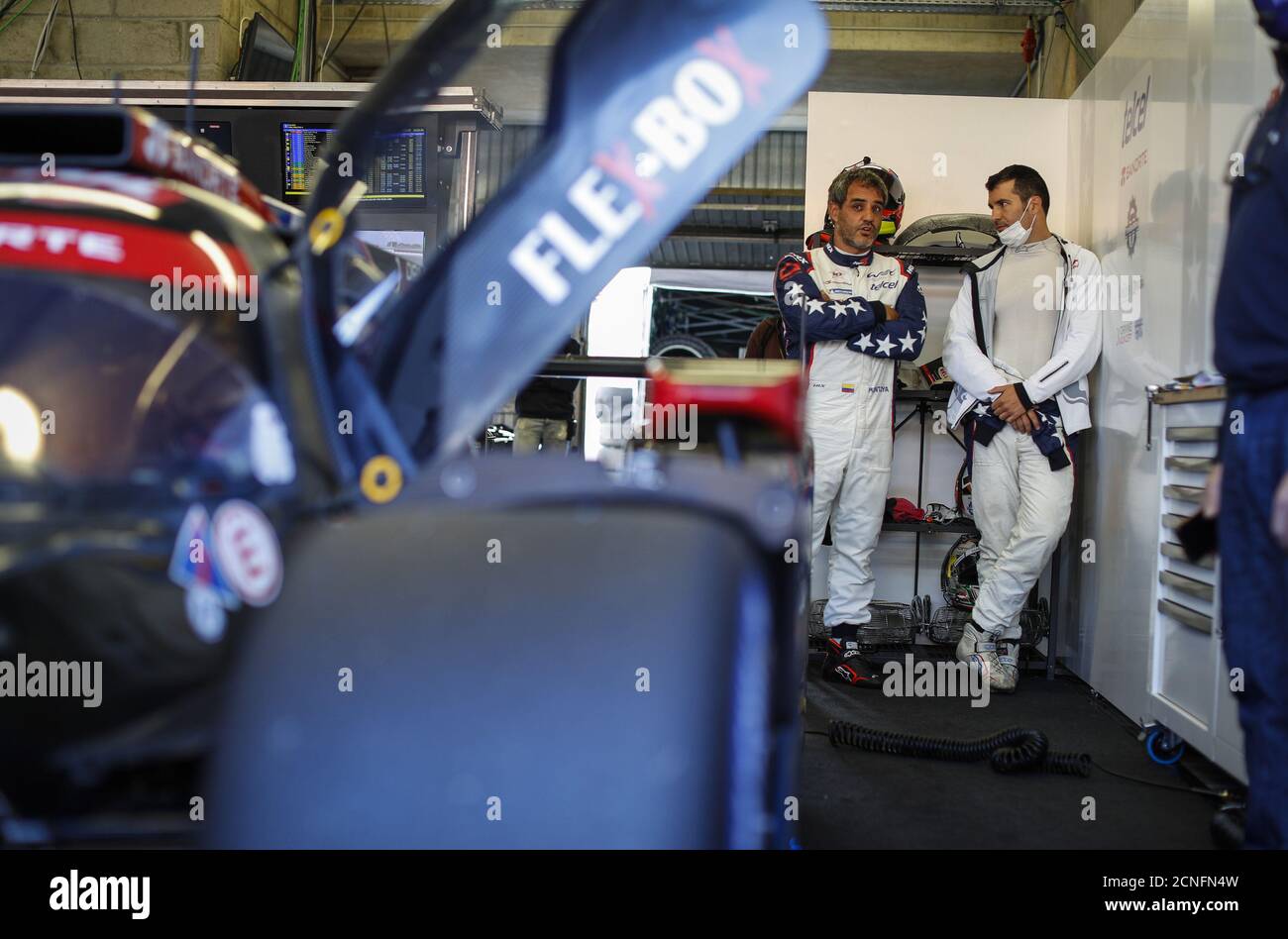 Le Mans, Francia. 18 Settembre 2020. Montoya Juan-Pablo (col), DragonSpeed USA, Oreca 07-Gibson, ritratto durante le sessioni di prove libere della 2020 24 ore di le Mans, 7° appuntamento del Campionato Mondiale FIA Endurance 2019-20 sul circuito des 24 Heures du Mans, dal 16 al 20 settembre 2020 a le Mans, Francia - Foto Fr..d..ric le Floc...h / DPPI Credit: LM/DPPI/Frederic le Floc H/Alamy Live News Foto Stock