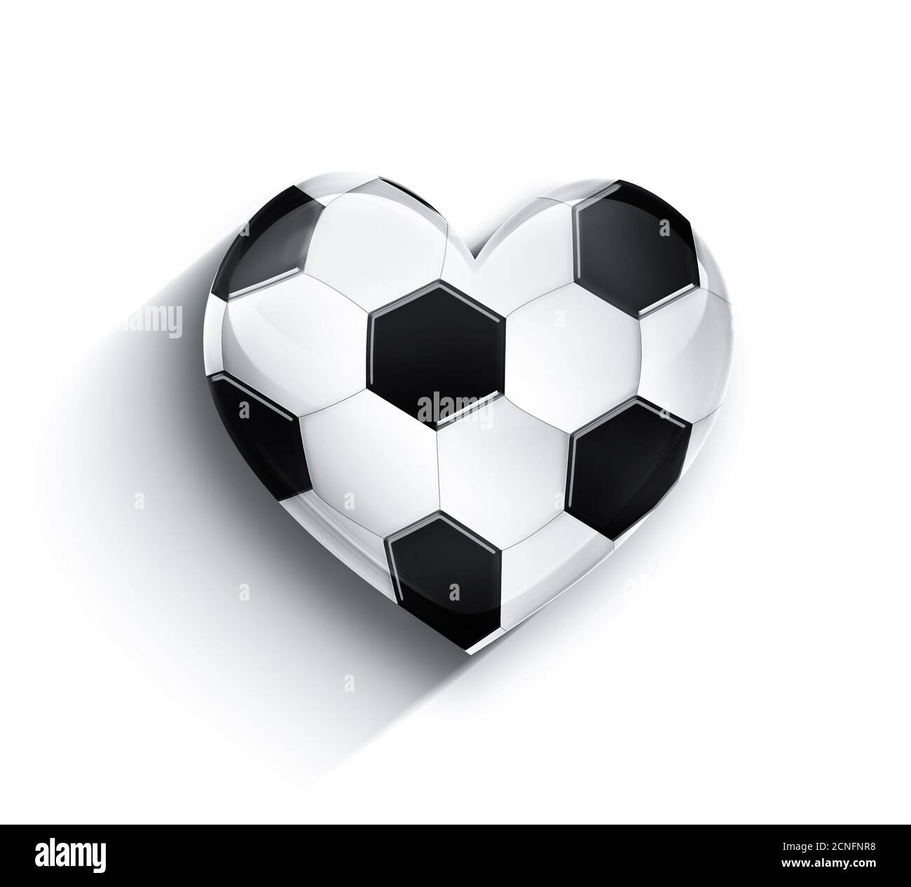 cuore del calcio Foto Stock