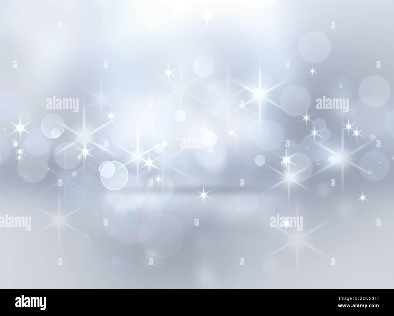 Argento brillante sfondo di Natale Foto Stock