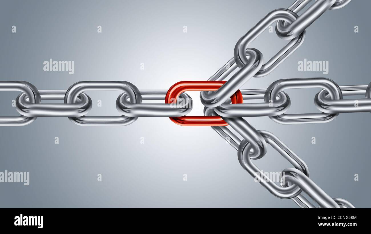 immagine concettuale del lavoro di squadra Foto Stock