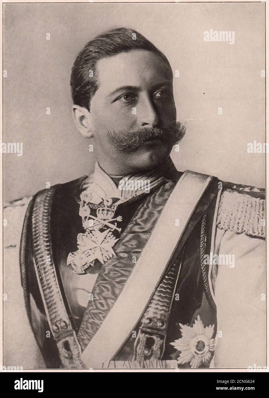 Guglielmo II, Imperatore di Germania. Germania 1903 vecchia foto vintage Foto Stock