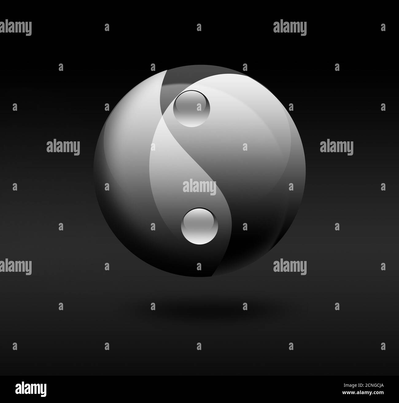 Yin Yang simbolo Foto Stock