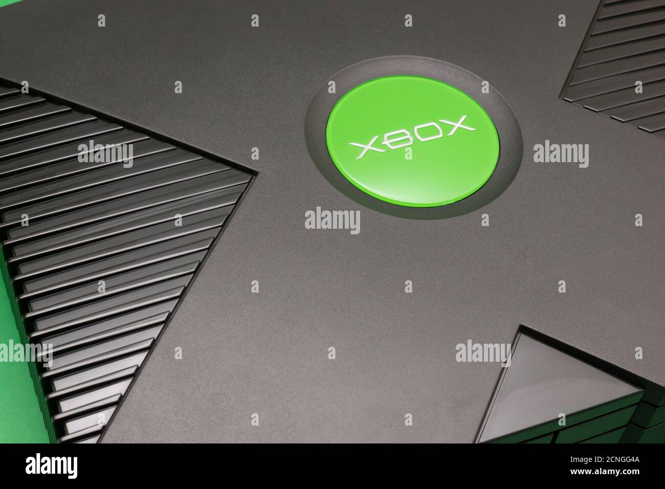 Melbourne, Australia – 25 Luglio 2020: Il top della console Xbox originale Foto Stock