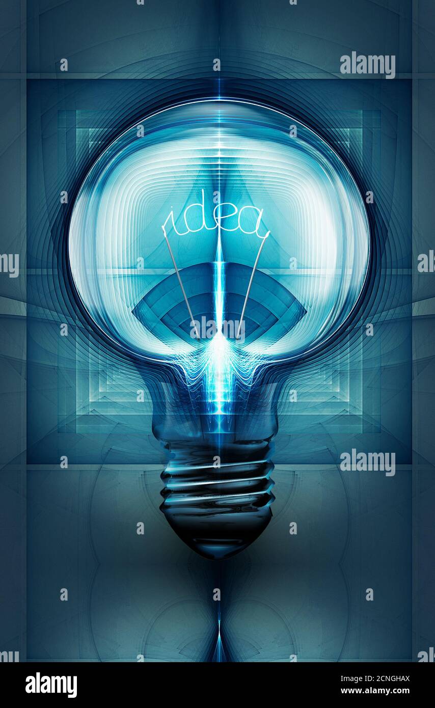 Idea concettuale astratta di progettazione Foto Stock