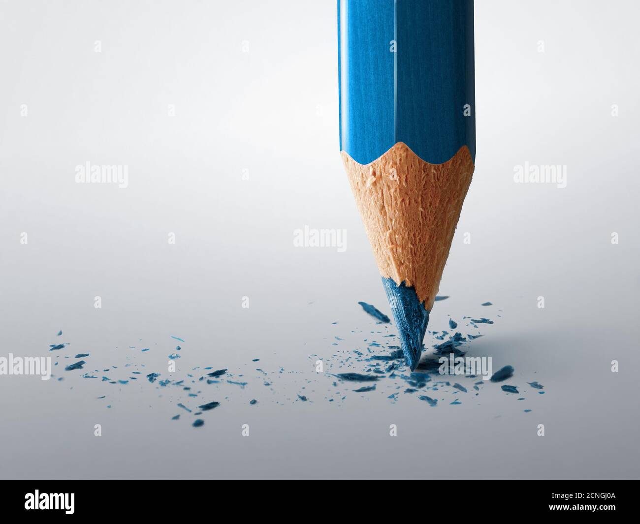 matita blu Foto Stock