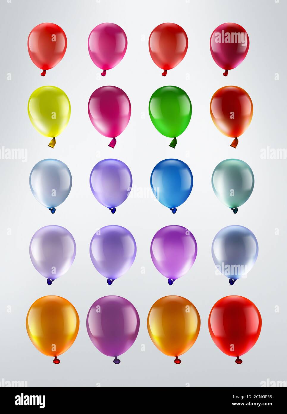 Palloncini multicolori Foto Stock