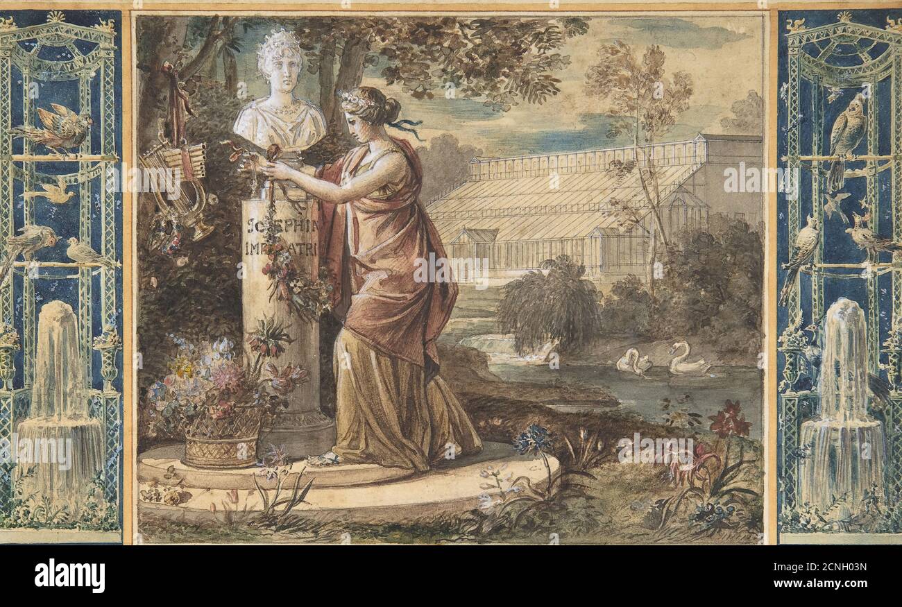 Un'allegoria dell'imperatrice Josephine come patrona dei giardini di Malmaison, ca. 1805-6. Foto Stock