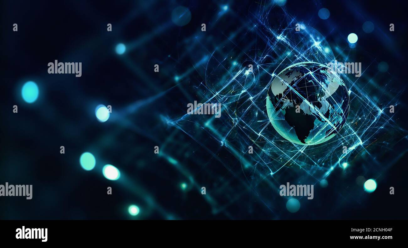 progettazione concettuale della tecnologia internet Foto Stock