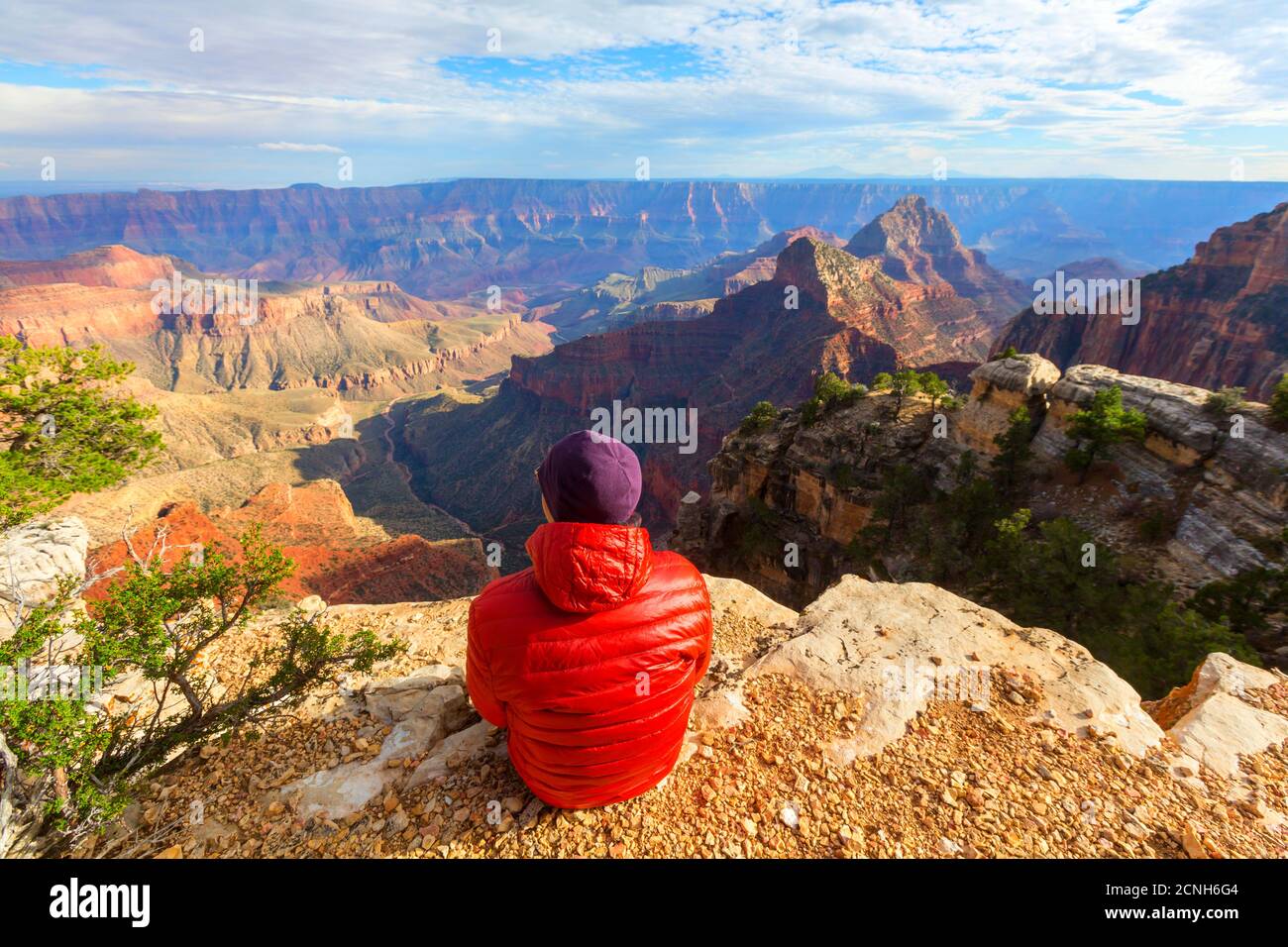 Escursione nel Grand Canyon Foto Stock