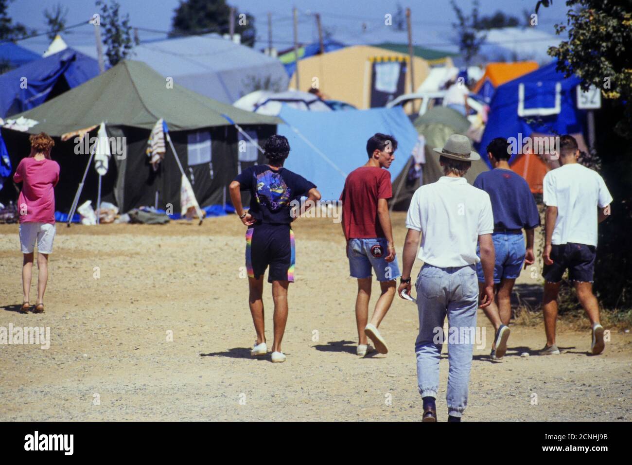 Fraternità monastica cristiana ecumenica a Taizé, Saône e Loira, Borgogna, Francia, 1990 Foto Stock