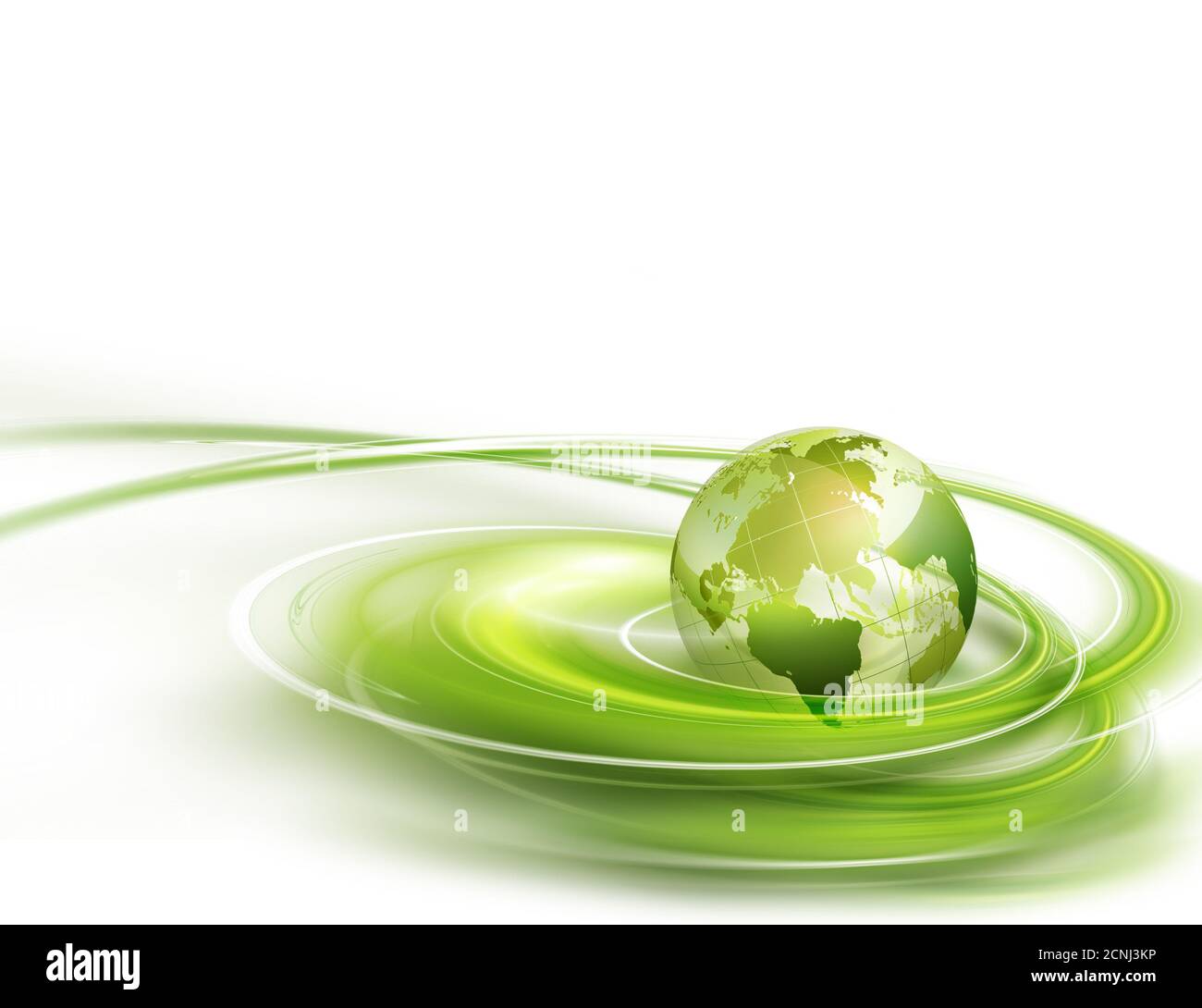 mondo verde Foto Stock