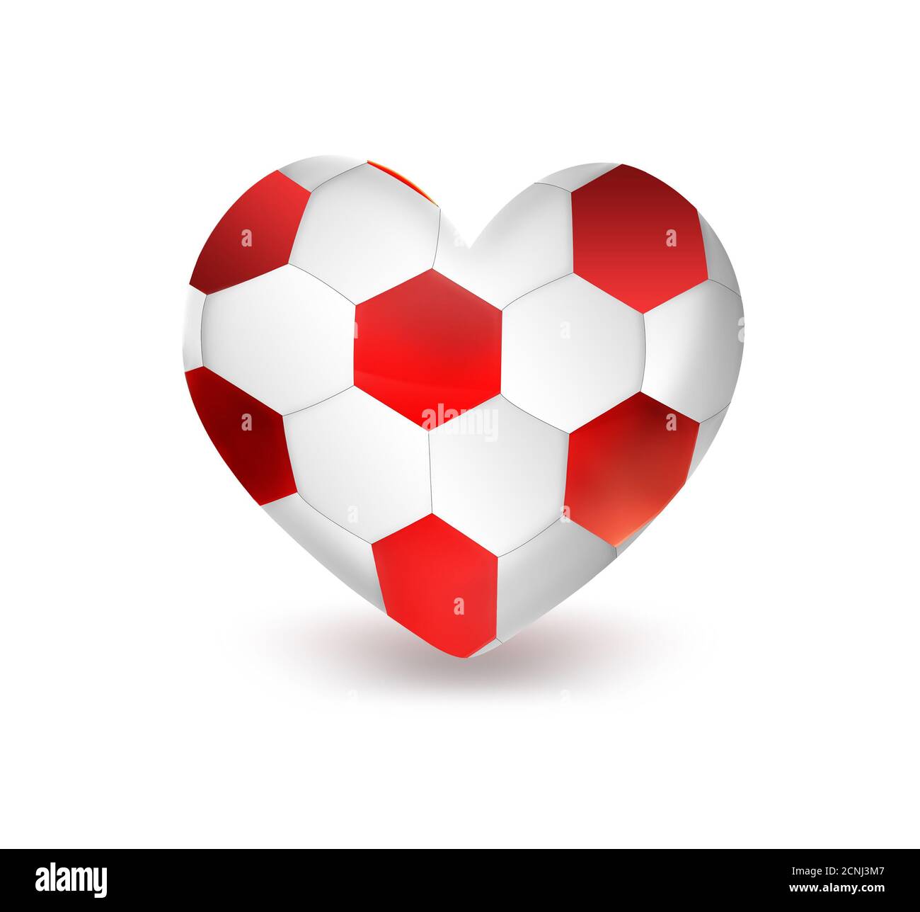 cuore del calcio Foto Stock