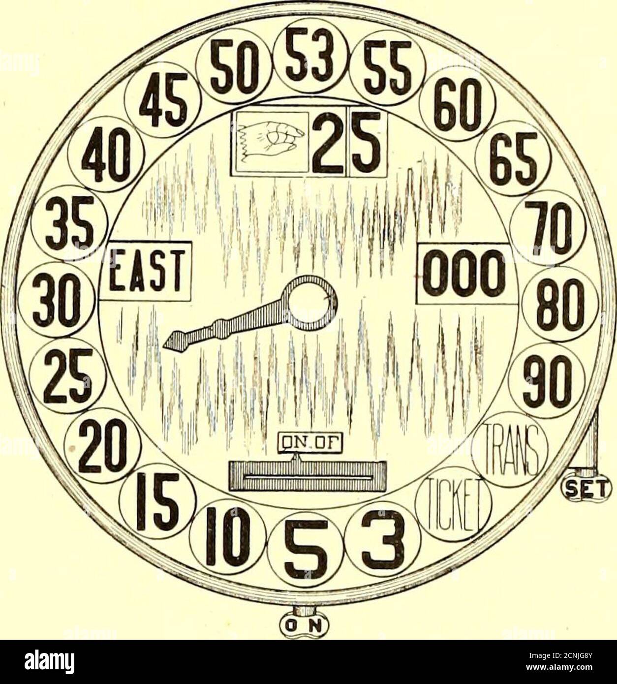 . I perni di banco della ferrovia di strada n sono collegati a coppie in modo tale che l'armaturedi ciascun motore di una coppia sia in serie con il campo dell'altromotore della coppia; le combinazioni di armatura e campo vengono sguastate come se fossero motori in serie collegandoli in serie e in parallelo nel modo consueto. 758,355. Ruota del carrello; James S. Fletcher e Donald II.Waters, Chicago. 111. App. Depositato il 3 settembre 1903. Dettagli deldispositivo di fissaggio e di contatto della ruota. 758.398. Segnale azionato da travi del freno dell'automobile; Samuel N.Wilcoxson, Collingwood, Ohio. Domanda depositata il 13 Gennaio 1904 Thecircu Foto Stock
