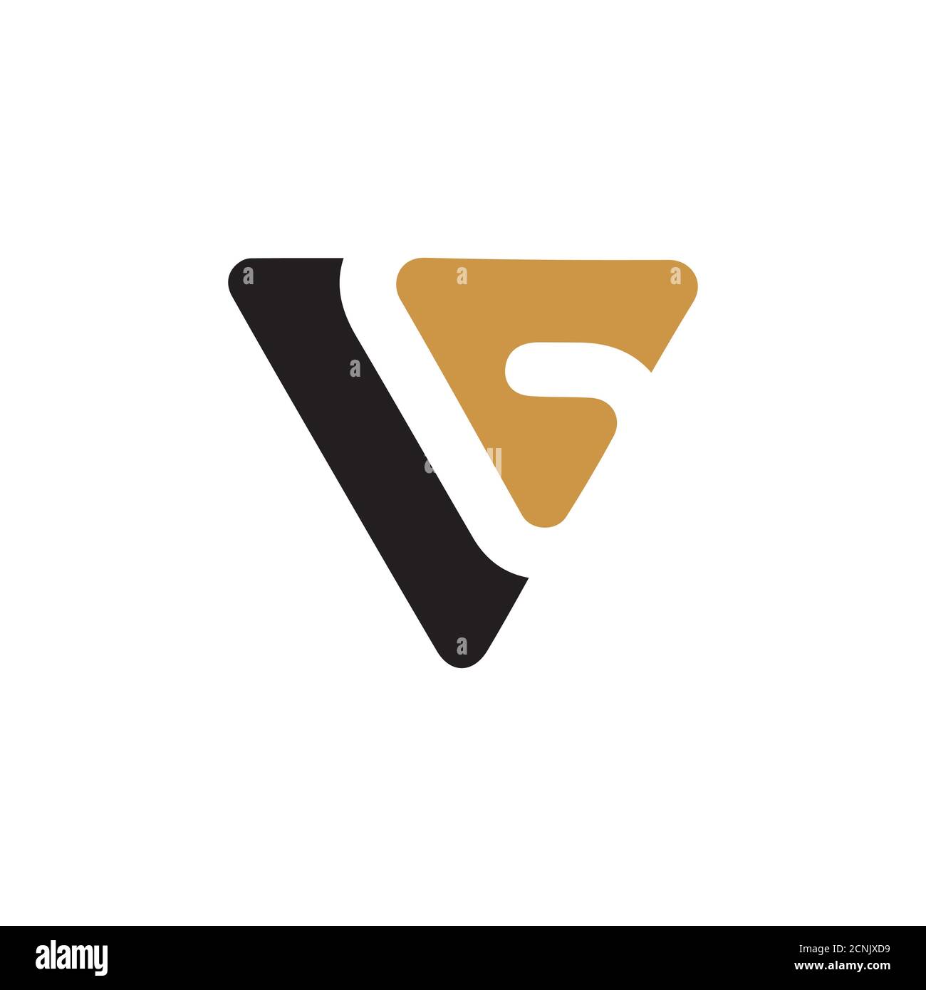 Modello di disegno vettoriale con lettera iniziale vg o con logo gv Illustrazione Vettoriale