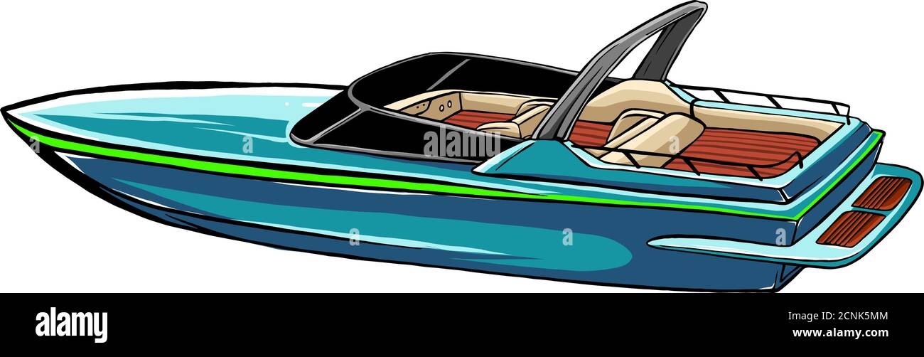 Sea boat icona Vector Illustrazione grafica arte Illustrazione Vettoriale