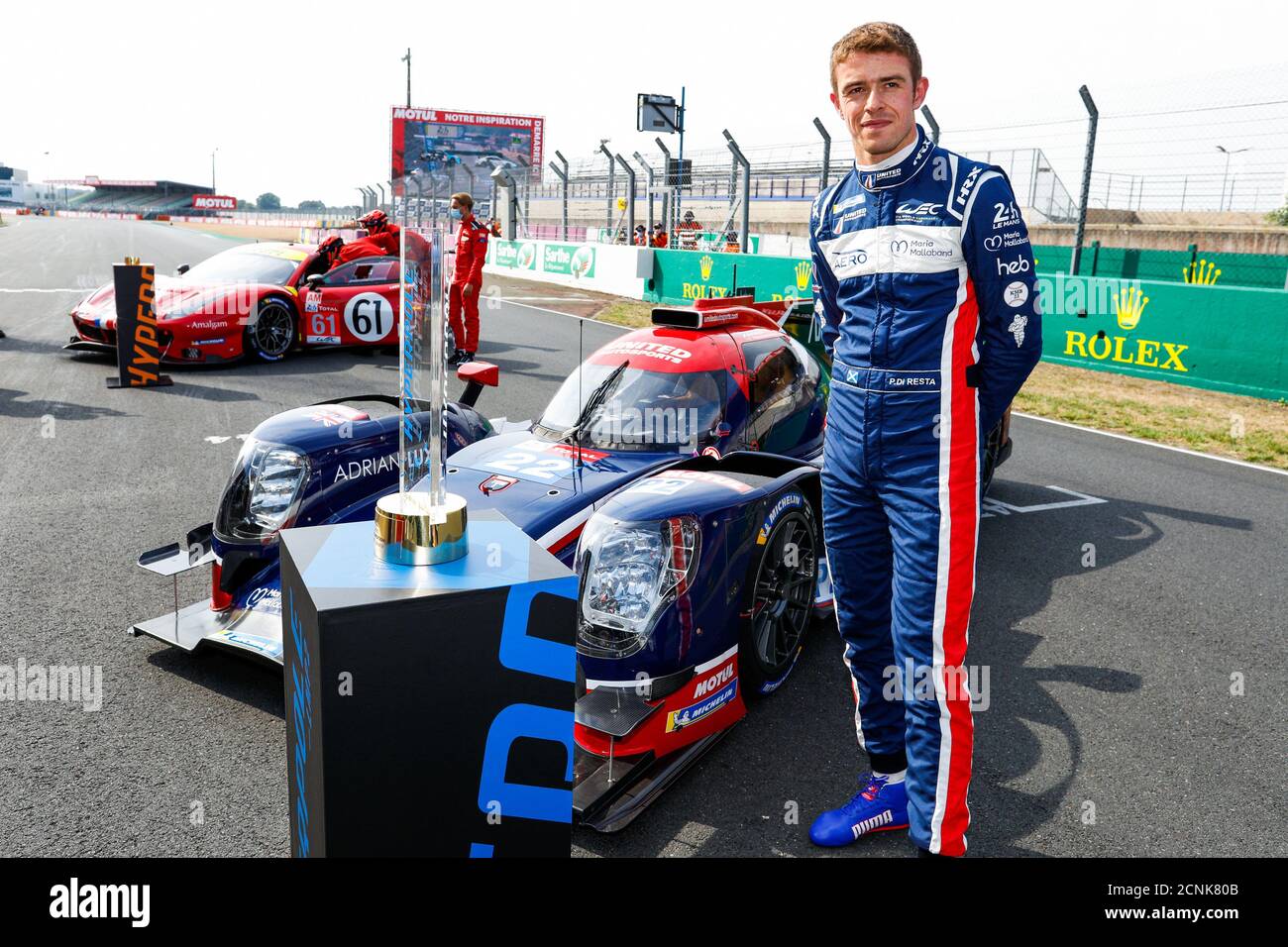 Le Mans, Francia. 18 Settembre 2020. Di resta Paul (gbr), United Autosports, Oreca 07-Gibson, ritratto durante le sessioni di qualifica e Hyperpole della 2020 24 ore di le Mans, 7° appuntamento del Campionato Mondiale FIA Endurance 2019-20 sul circuito des 24 Heures du Mans, dal 16 al 20 settembre 2020 a le Mans, Francia - Foto Frederic le Floc'h / DPPI Credit: LM/DPPI/Frederic le Floc H/Alamy Live News Foto Stock