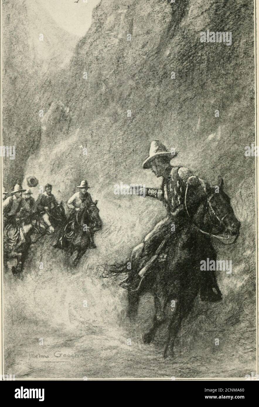 . Gli allevatori del ragazzo sul sentiero : o, il Diamante X dopo i rustlers del bestiame . THKK1-: ERA UN SAIAUI C RAUv E IL CAPPELLO DI YELLIN HA NAVIGATO fuori DELLA SUA TESTA. Gli allevatori di BOV sul sentiero pagina 156 gli allevatori di Boy SUL sentiero O il diamante X dopo i rusuers di bestiame da WILLARD F. BAKER autore degli allevatori di Boy, gli allevatori di TheBoy nel campo, ETC. ILLUSTRATO NUOVO YORKCUPPLES & LEON COMPANY PC) 14^9r>SB . ANP tr iTiHyi ij-II i. LA SERIE DI RANCHERS RAGAZZO DI WILLARD F. BAKER I2MO. Panno. Frontespizio GLI ALLEVATORI DEL RAGAZZO o risolvere il mistero al Diamante X GLI ALLEVATORI DEL RAGAZZO IN CAMPor la lotta dell'acqua al Diamante X TH Foto Stock