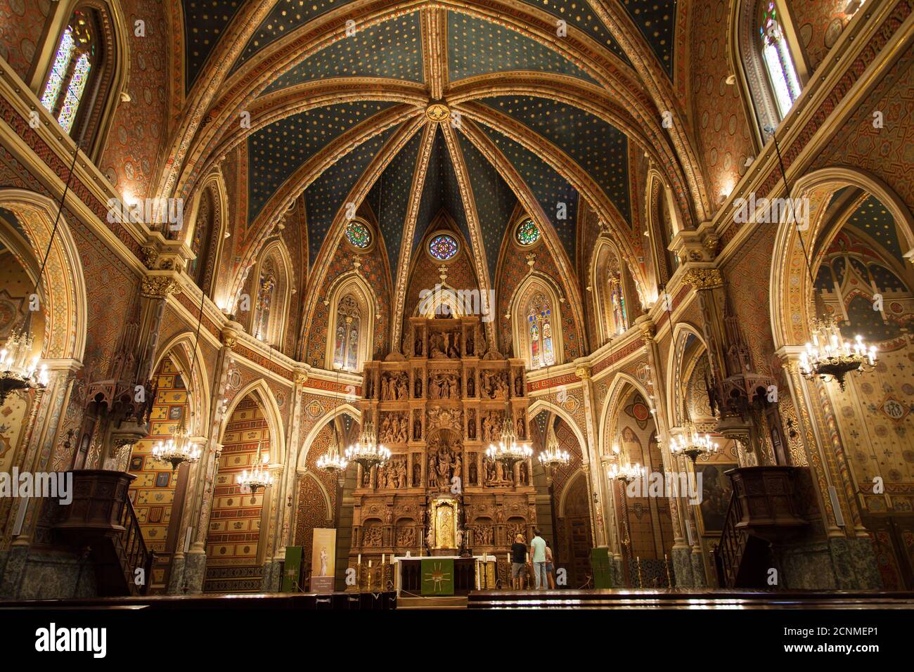 Interno della Chiesa di San Pietro a Teruel, Spagna. Foto Stock