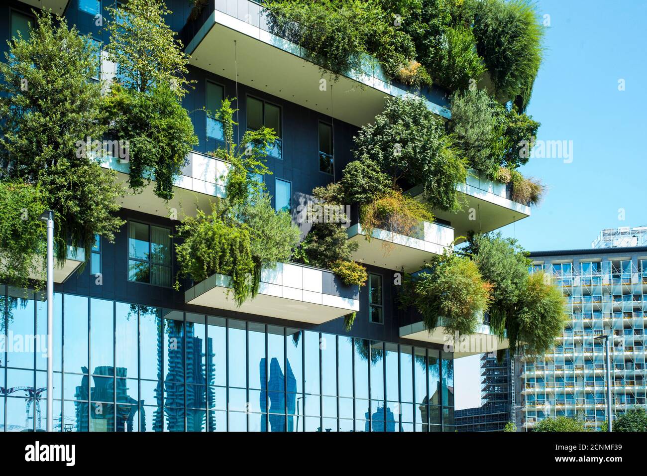 Milano, Lombardia, Italia, Bosco verticale, casa con piante, architetto Stefano Böri Foto Stock