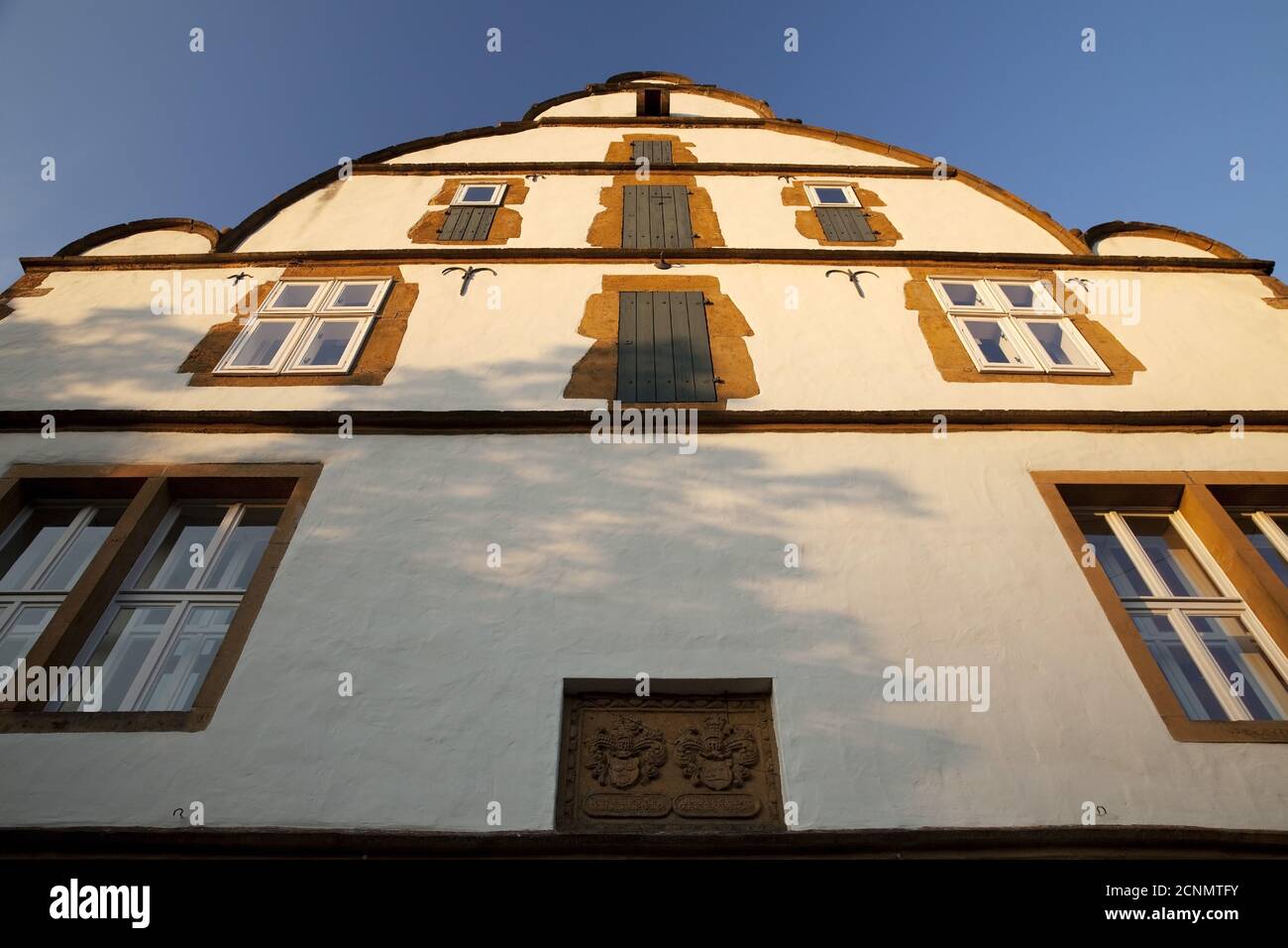 Spiegelshof, Weser Renaissance, Bielefeld, Westfalia orientale, Renania settentrionale-Vestfalia, Germania, Europa Foto Stock