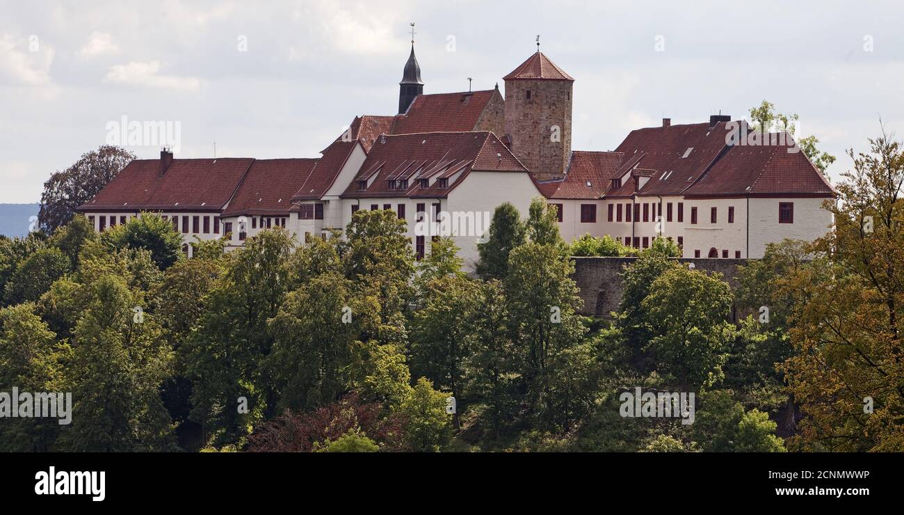 Castello di Iburg con Torre Benno, Bad Iburg, Muensterland, bassa Sassonia, Germania, Europa Foto Stock