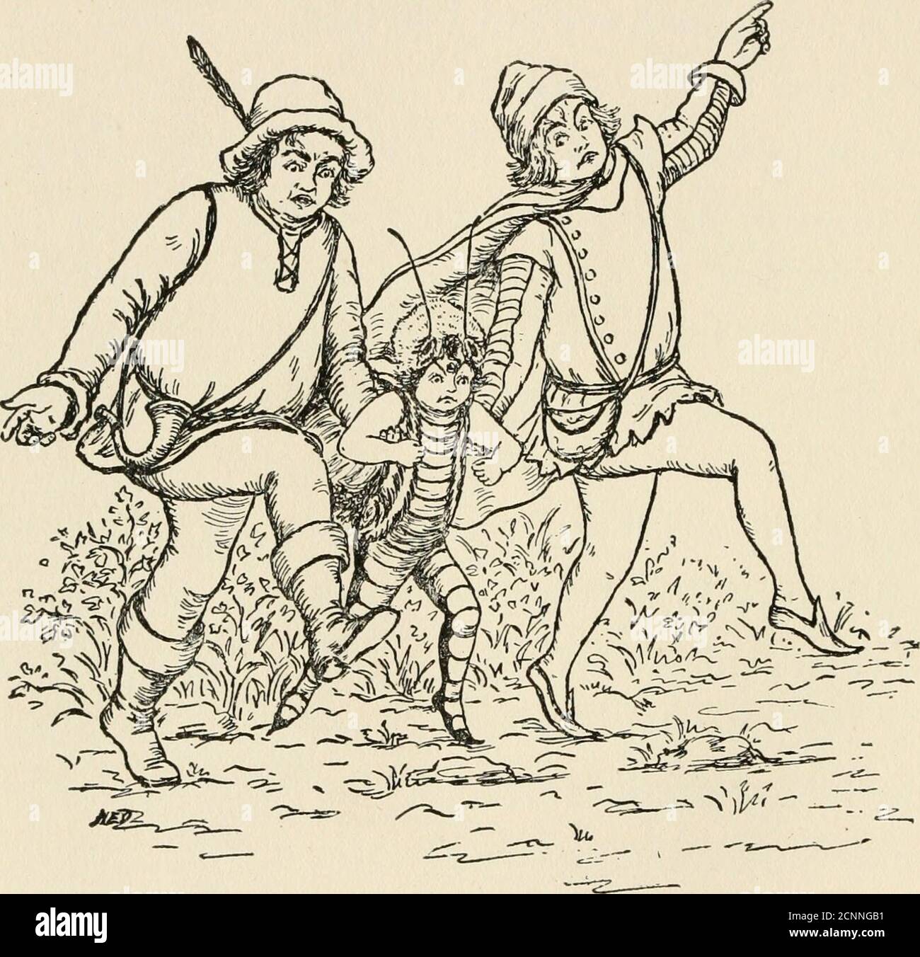 . Le avventure di Peter Peterkin . Poi, prima di poter aiutare se stesso, Peterkin aveva l'uomo adancante, bloccato le braccia, da entrambi i lati di lui, elui stava stampando, correndo, inciampando, aggirando con loro. OH, sii, fermati! Lasciatemi andare: Fermatevi, fermatevi! ha commaneggiato, dal respiro e rosso nel volto. No, questo è proprio quello che non possiamo fare! sospirò il grasso oldcef. Dobbiamo ballare su e su. Le nostre gambe sono mal di shotwith, i nostri polmoni sono come blasti caldi, i nostri piedi sono blisteredand irritati, ma non possiamo fermarci! Peterkin inciampò e cadde in piano. I suoi due guidano yankedhim ai suoi piedi, quindi su e su in una danza senza fiato. NC Foto Stock