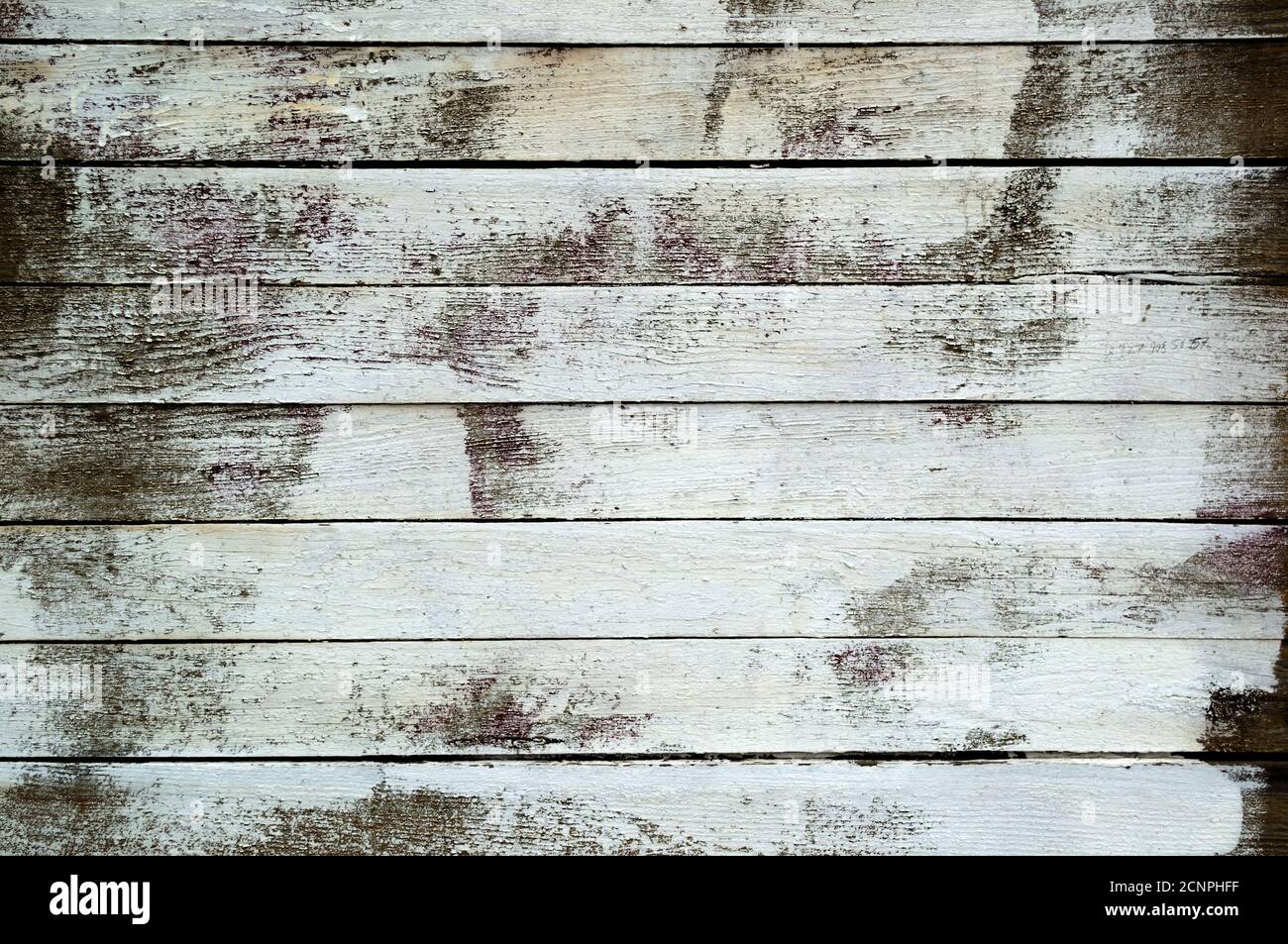 Legno bianco vecchio sporco verniciato texture per il vostro disegno o. progetto Foto Stock